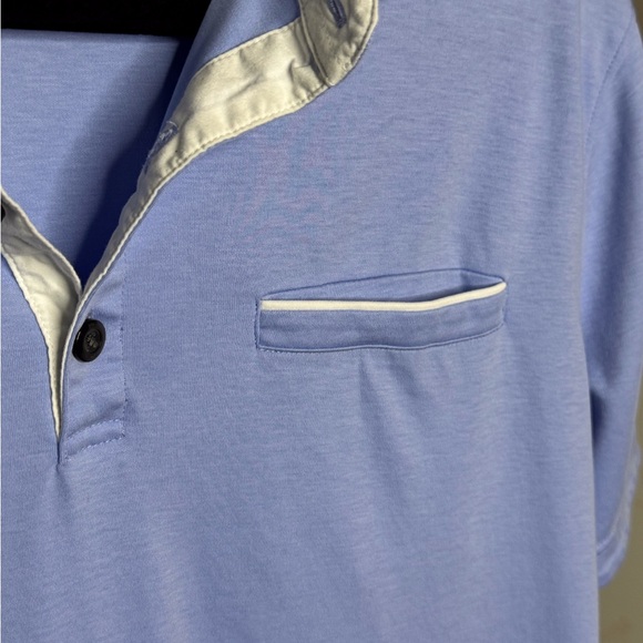 Banana Republic Light Blue Polo with White Trim - Picture 4 of 7